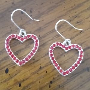 Heart Sparkle Vintage Earrings